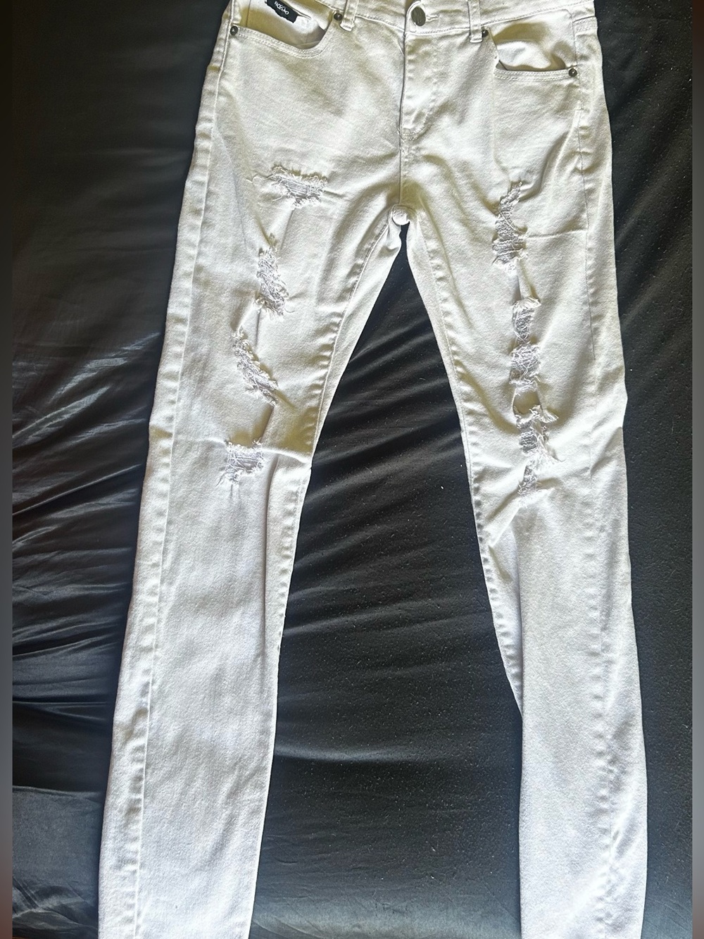 Mossimo White Ripped Skinny Men's Jeans
